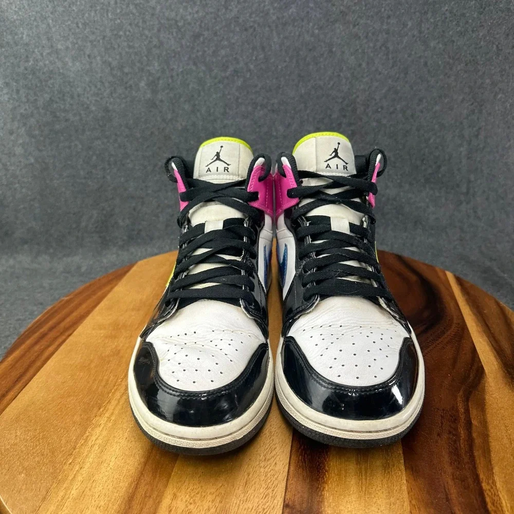 Jordan 1 Mid SE Cyber Active Fuchsia Sneakers Mens Size 10 CZ9834-100